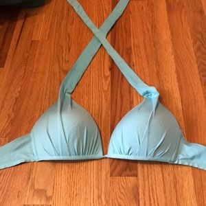Blue bikini top